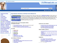 Tablet Screenshot of eyedoctorguide.com